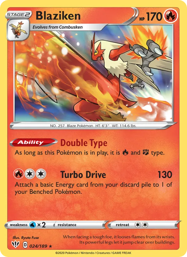 Blaziken full card art