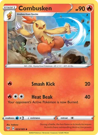 Combusken #23 · Darkness Ablaze Pokémon card