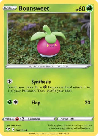 Bounsweet #14 · Darkness Ablaze Pokémon card