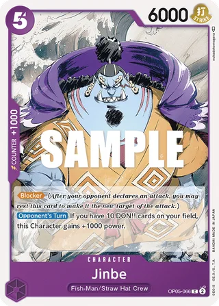 Jinbe #OP05-066 · ST-18: Starter Deck 18 PURPLE Monkey.D.Luffy One Piece card