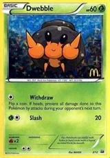 Dwebble · McDonald's Collection 2012 Pokémon card