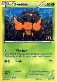 Dwebble #3 · McDonald's Collection 2012 Pokémon card