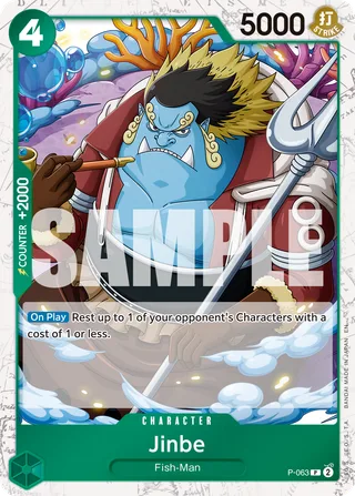 Jinbe (Event Pack Vol. 4) #P-063-event-pack-vol-4 · One Piece Promotion Cards One Piece card