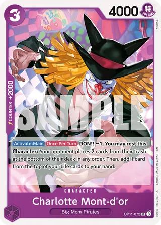 Charlotte Mont-d'or #OP11-072 · A Fist of Divine Speed Release Event Cards One Piece card