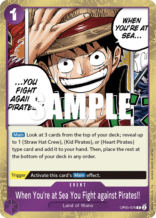 When You're at Sea You Fight against Pirates!! full card art