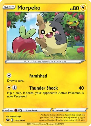 Morpeko #SWSH031 · SWSH Black Star Promos Pokémon card