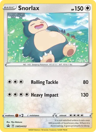 Snorlax #SWSH032 · SWSH Black Star Promos Pokémon card