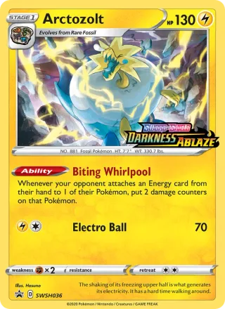 Arctozolt #SWSH036 · SWSH Black Star Promos Pokémon card