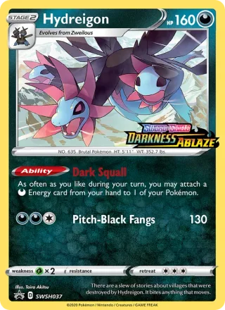 Hydreigon #SWSH037 · SWSH Black Star Promos Pokémon card