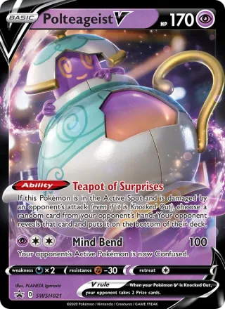 Polteageist V #SWSH021 · SWSH Black Star Promos Pokémon card