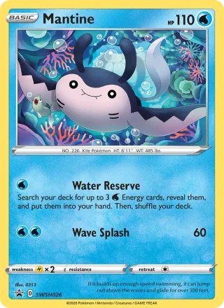 Mantine #SWSH026 · SWSH Black Star Promos Pokémon card