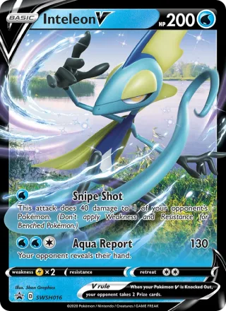 Inteleon V #SWSH016 · SWSH Black Star Promos Pokémon card