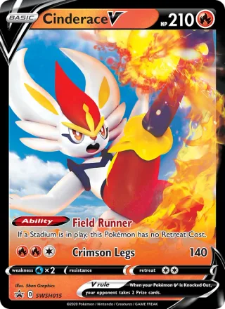 Cinderace V #SWSH015 · SWSH Black Star Promos Pokémon card