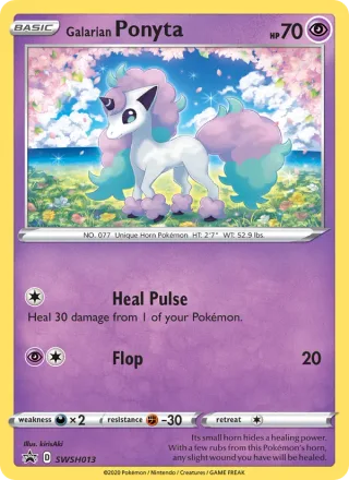 Galarian Ponyta #SWSH013 · SWSH Black Star Promos Pokémon card