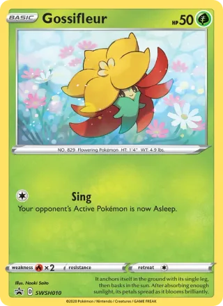 Gossifleur #SWSH010 · SWSH Black Star Promos Pokémon card