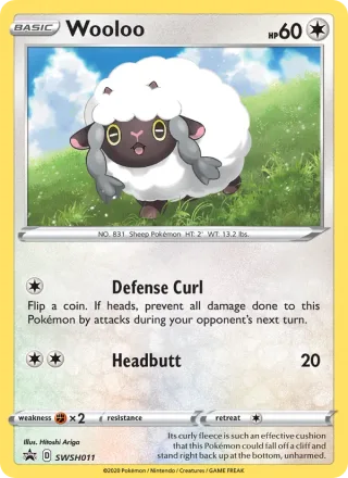 Wooloo #SWSH011 · SWSH Black Star Promos Pokémon card