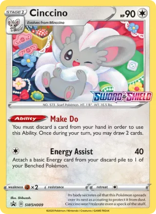 Cinccino #SWSH009 · SWSH Black Star Promos Pokémon card