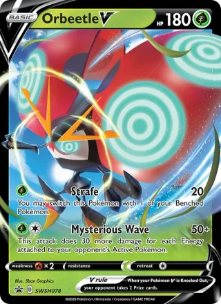 Orbeetle V #SWSH078 · SWSH Black Star Promos Pokémon card