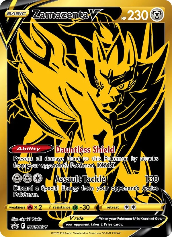 Zamazenta V full card art