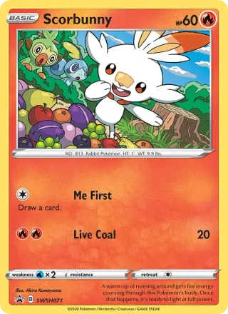 Scorbunny #SWSH071 · SWSH Black Star Promos Pokémon card