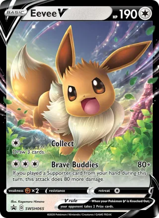 Eevee V #SWSH065 · SWSH Black Star Promos Pokémon card