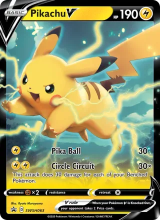 Pikachu V #SWSH063 · SWSH Black Star Promos Pokémon card