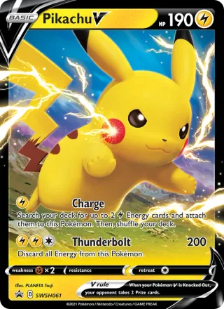 Pikachu V #SWSH061 · SWSH Black Star Promos Pokémon card