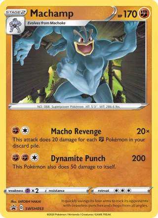 Machamp #SWSH053 · SWSH Black Star Promos Pokémon card