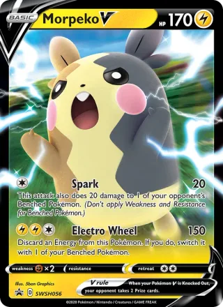 Morpeko V #SWSH056 · SWSH Black Star Promos Pokémon card
