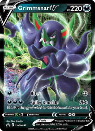 Grimmsnarl V #SWSH057 · SWSH Black Star Promos Pokémon card