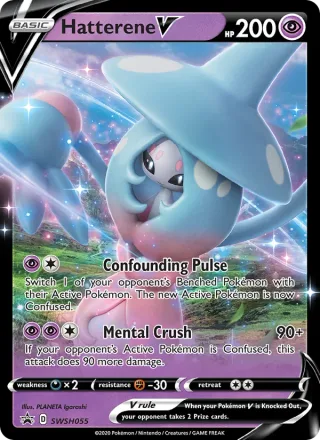 Hatterene V #SWSH055 · SWSH Black Star Promos Pokémon card