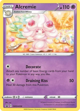 Alcremie #SWSH058 · SWSH Black Star Promos Pokémon card