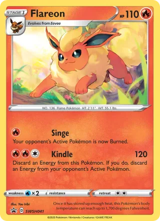 Flareon #SWSH041 · SWSH Black Star Promos Pokémon card