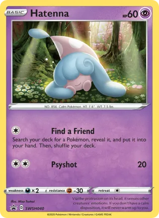 Hatenna #SWSH040 · SWSH Black Star Promos Pokémon card