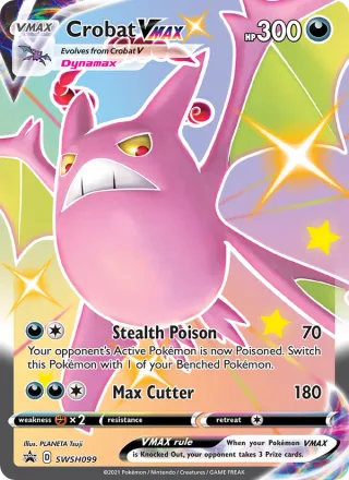 Crobat VMAX #SWSH099 · SWSH Black Star Promos Pokémon card