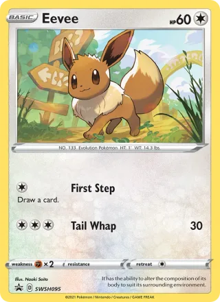 Eevee #SWSH095 · SWSH Black Star Promos Pokémon card