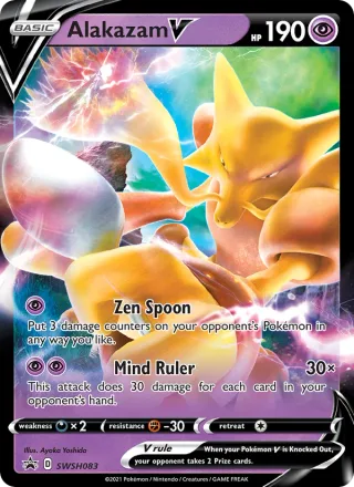 Alakazam V #SWSH083 · SWSH Black Star Promos Pokémon card