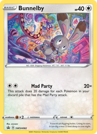 Bunnelby #SWSH082 · SWSH Black Star Promos Pokémon card