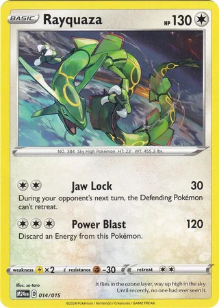 Rayquaza #14 · McDonald's Collection 2024 Pokémon card