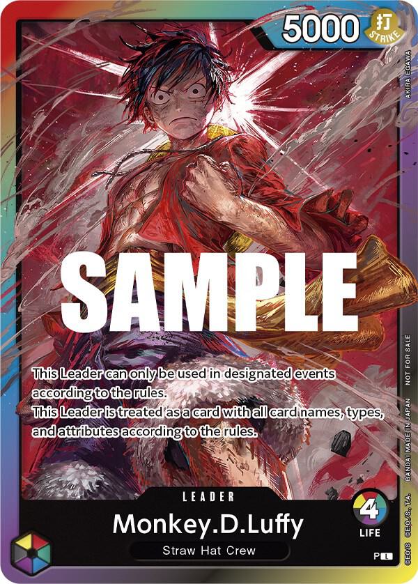 Monkey.D.Luffy (Leader Pack) (Sealed Battle 2023 Vol. 1) full card art