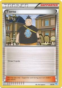 Tierno #29 · XY trainer Kit (Suicune) Pokémon card