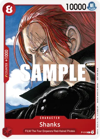 Shanks (One Piece Film Red) #P-016-one-piece-film-red · One Piece Promotion Cards One Piece card