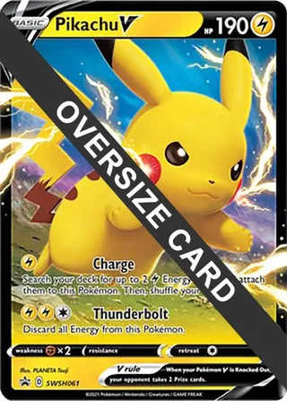Pikachu V - SWSH061 #SWSH061 · Jumbo cards Pokémon card