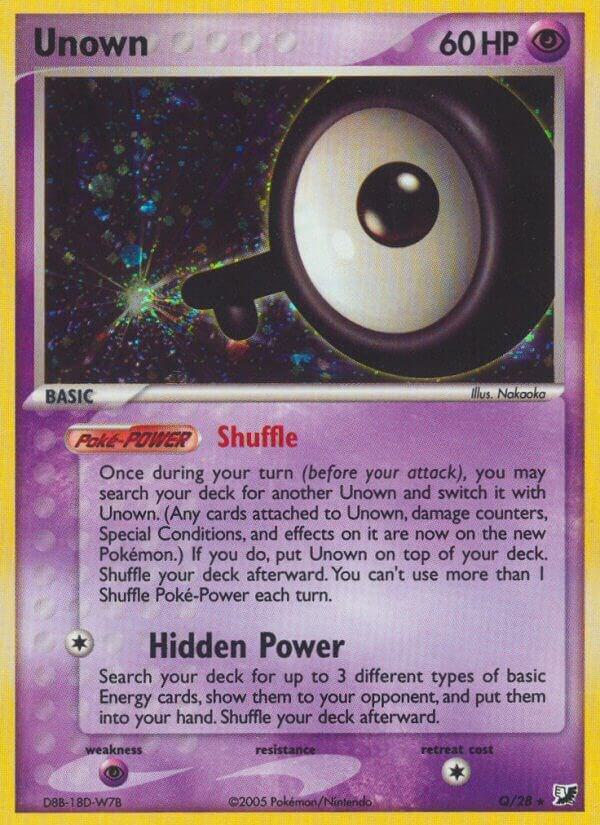 Unown (Q) full card art