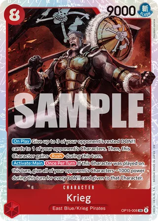 Krieg #OP15-008 · Adventure on Kami's Island One Piece card
