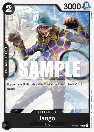 Jango #OP02-100 · Paramount War Pre-Release Cards One Piece card