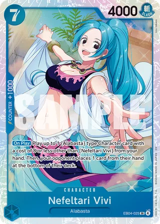 Nefeltari Vivi #EB04-025 · The Azure Sea's Seven One Piece card