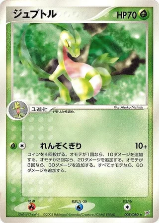 Grovyle #005 · Magma VS Aqua: Two Ambitions Pokémon Japan card