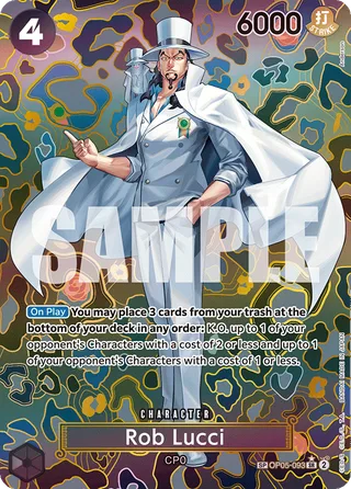Rob Lucci (SP) #OP05-093-sp · Emperors in the New World One Piece card