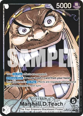 Marshall.D.Teach (Parallel) #OP09-081-parallel · Emperors in the New World One Piece card